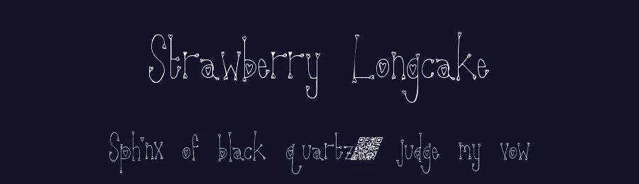 Strawberry Longcake by Xerographer Fonts — Script Handwritten Font — thumbnail 2