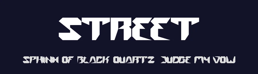 Street by weknow — Display Font — thumbnail 2