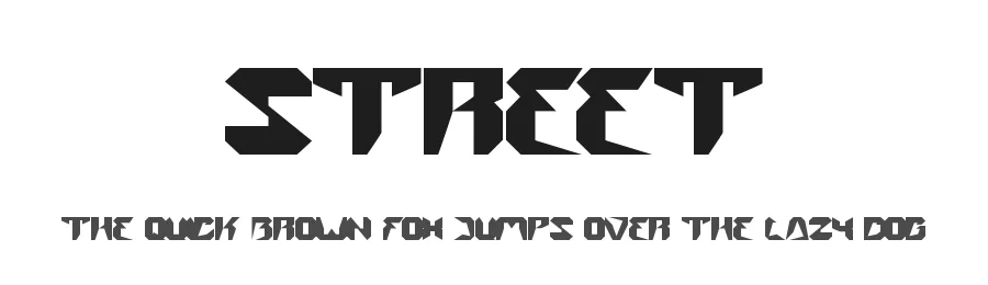 Street by weknow — Display Font