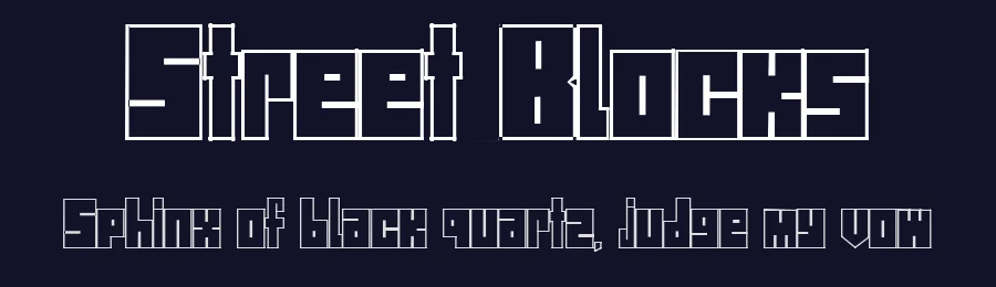 Street Blocks by Ryan Nolan — Display Font — thumbnail 2