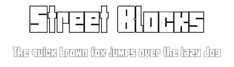 Street Blocks by Ryan Nolan — Display Font
