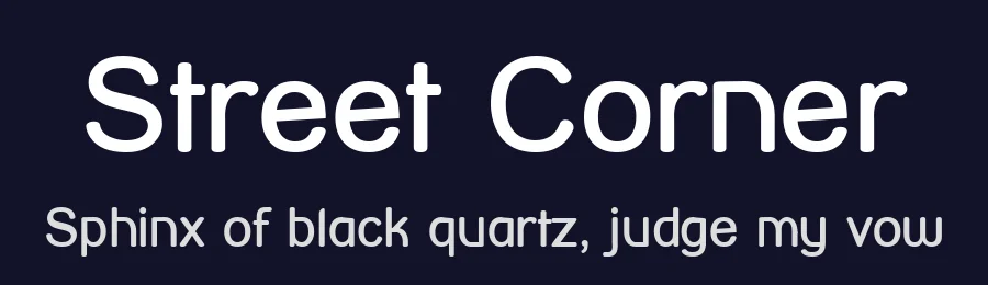 Street Corner by GemFonts / Typotheticals — Sans Serif Font — thumbnail 2