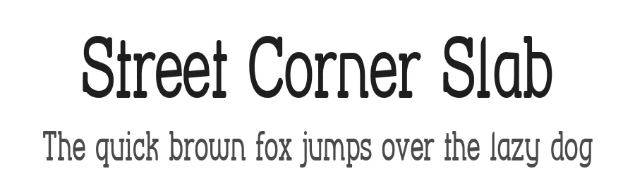 Street Corner Slab by GemFonts / Typotheticals — Serif Font