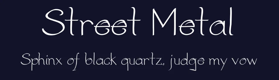 Street Metal by Evaldas Klupsas — Script Handwritten Font — thumbnail 2