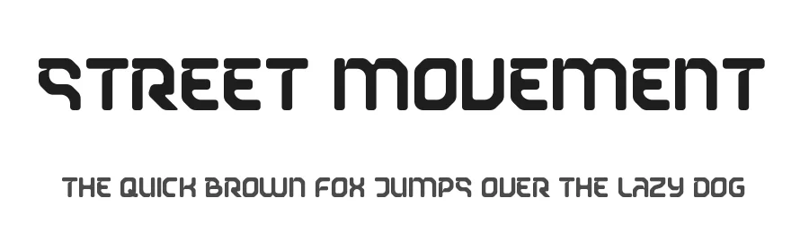 Street Movement by Christian Koch — Display Font