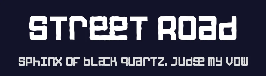 Street Road by PutraCetol Studio — Decorative Font — thumbnail 2