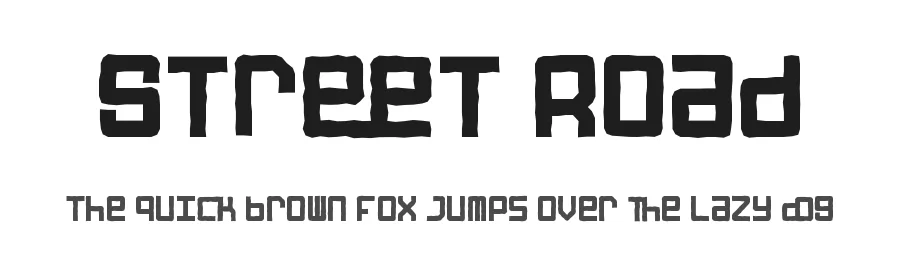 Street Road by PutraCetol Studio — Decorative Font