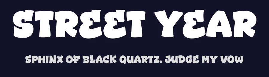 Street Year by Khurasan — Decorative Font — thumbnail 2