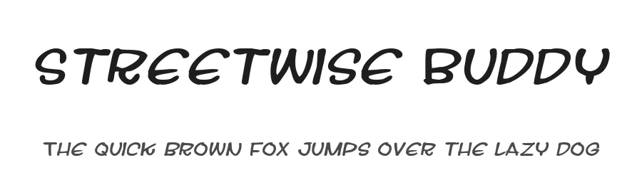 Streetwise Buddy by Pizzadude — Decorative Font