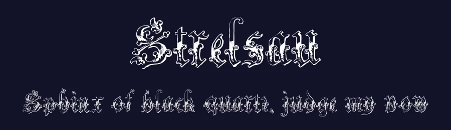 Strelsau by Paul Lloyd — Blackletter Font — thumbnail 2