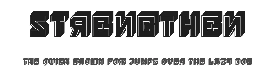 Strengthen by Vladimir Nikolic β Decorative Font