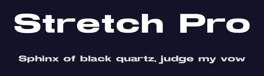 Stretch Pro by Jetsmax Studio — Sans Serif Font — thumbnail 2