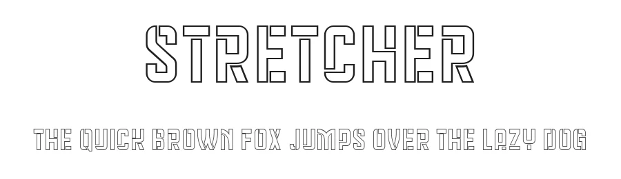 Stretcher by Vladimir Nikolic — Decorative Font
