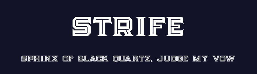 Strife by Peter Olexa — Decorative Font — thumbnail 2