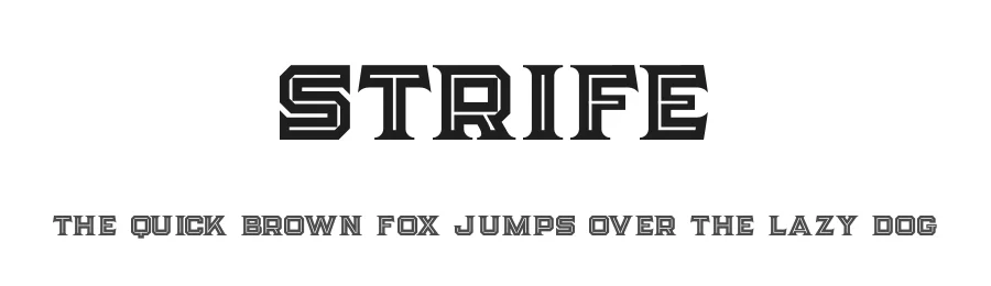 Strife by Peter Olexa — Decorative Font