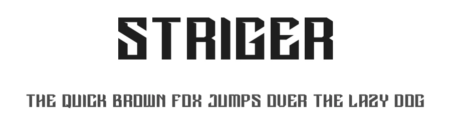 Striger by Kincrev Studio — Display Font