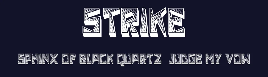Strike by Vladimir Nikolic — Decorative Font — thumbnail 2