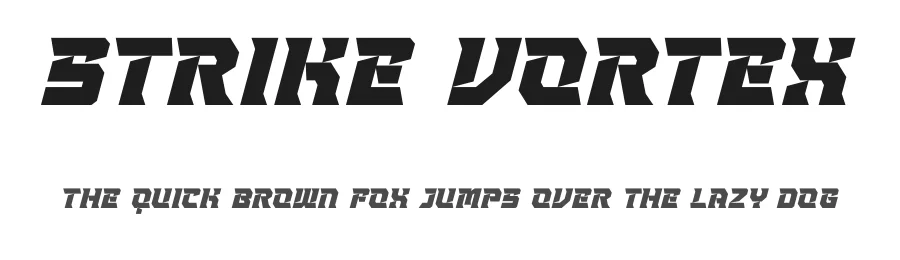 Strike Vortex by Timelesstype Studio β Display Font