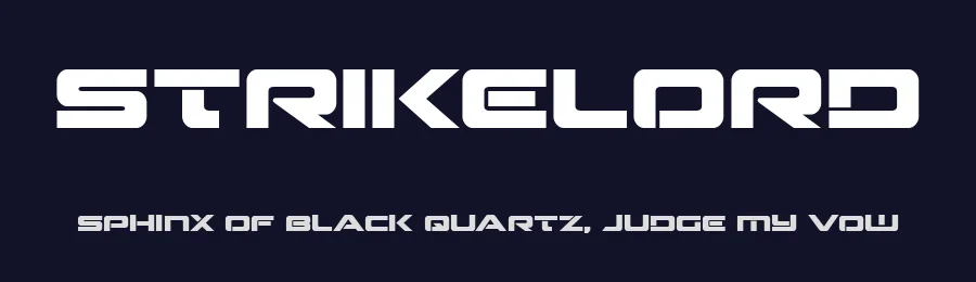 Strikelord by Iconian Fonts — Display Font — thumbnail 2