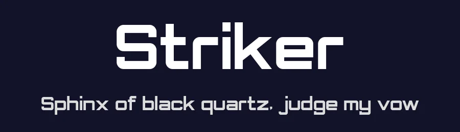 Striker by Din Studio — Display Font — thumbnail 2