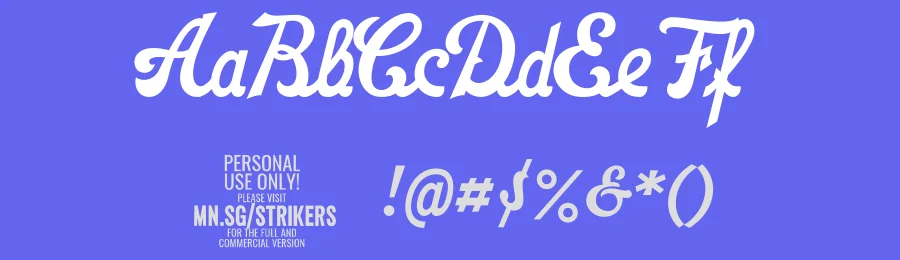 Strikers Script by Måns Grebäck — Script Handwritten Font — thumbnail 3