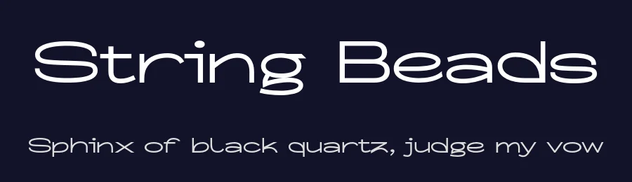 String Beads by 177Studio — Sans Serif Font — thumbnail 2