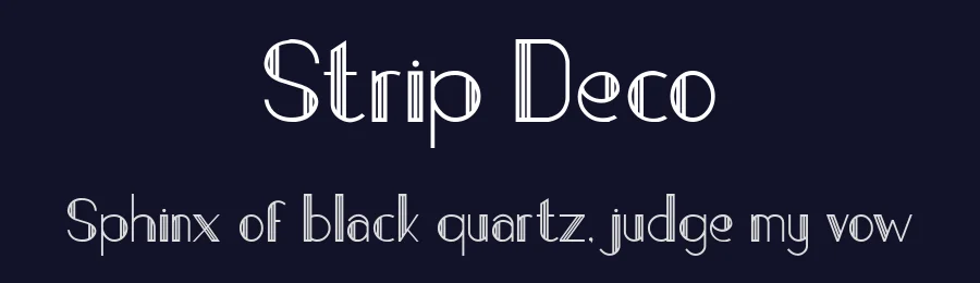 Strip Deco by PutraCetol Studio — Decorative Font — thumbnail 2