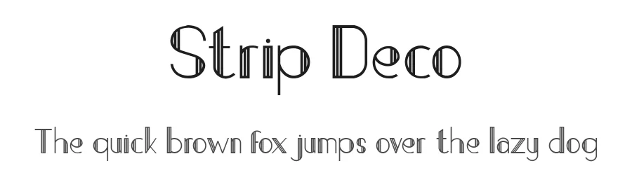 Strip Deco by PutraCetol Studio — Decorative Font