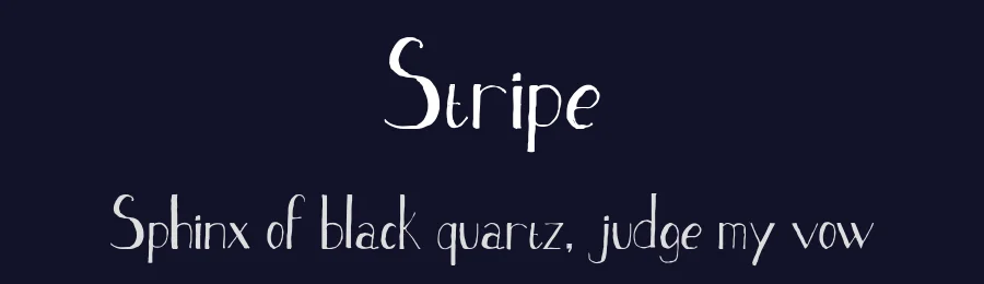 Stripe by Stasia Popova — Decorative Font — thumbnail 2
