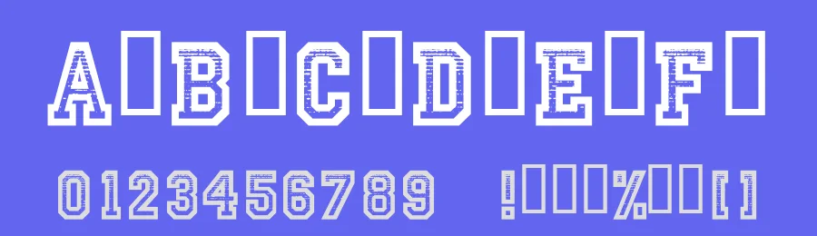 Striped Campus by imagex — Decorative Font — thumbnail 3