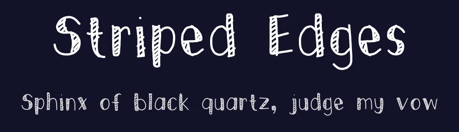 Striped Edges by Eka Becoñado — Script Handwritten Font — thumbnail 2
