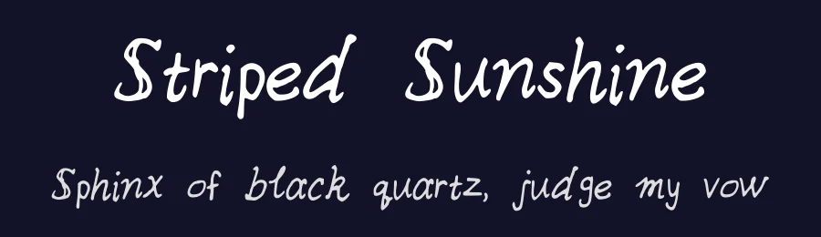 Striped Sunshine by Kelsey Ann G — Script Handwritten Font — thumbnail 2