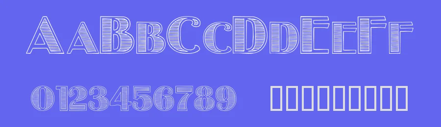 Stripes Caps by House of Lime — Decorative Font — thumbnail 3