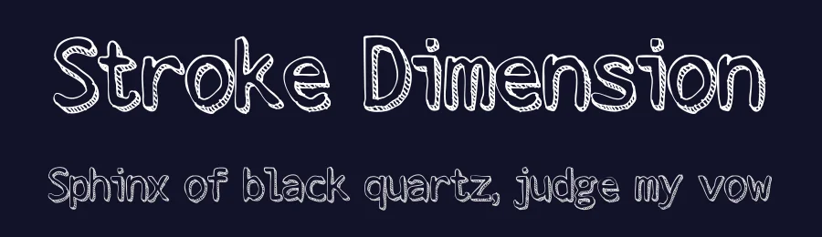 Stroke Dimension by Måns Grebäck — Decorative Font — thumbnail 2