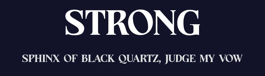 Strong by Graphicxell — Serif Font — thumbnail 2