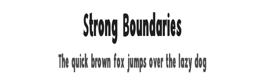 Strong Boundaries by Misti's Fonts — Sans Serif Font