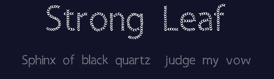 Strong Leaf by Lisna Lee — Decorative Font — thumbnail 2