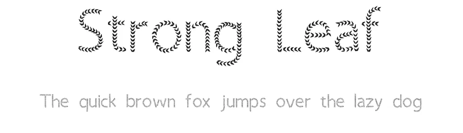 Strong Leaf by Lisna Lee — Decorative Font