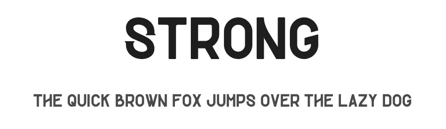 Strong by Saiful Rizal — Decorative Font