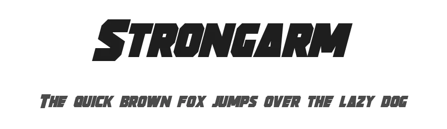 Strongarm by Pixel Sagas — Display Font