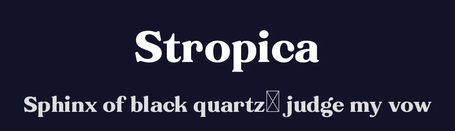 Stropica by Type Combo — Serif Font — thumbnail 2