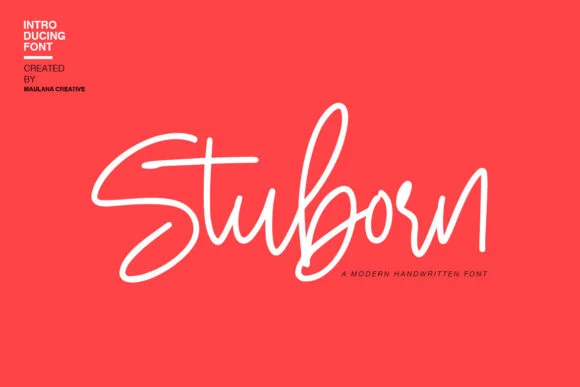 Stuborn Font by Maulana Creative — Script Handwritten Font