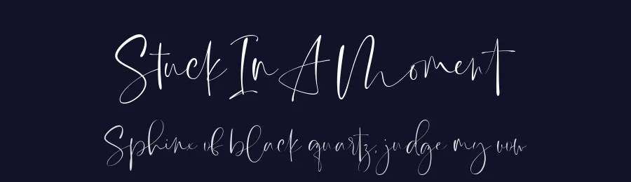Stuck In A Moment by Redy Studio — Script Handwritten Font — thumbnail 2