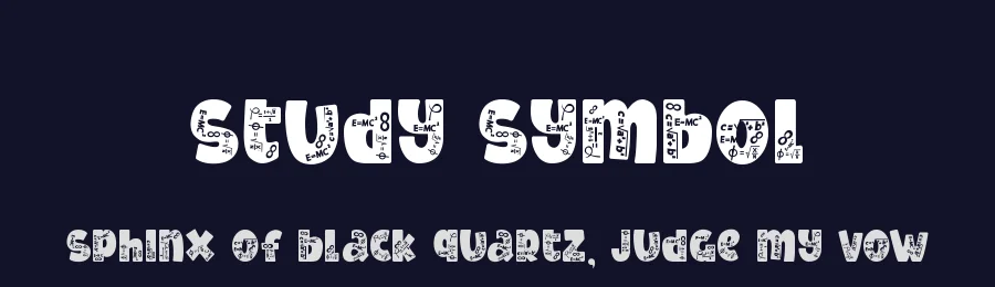 Study Symbol by PutraCetol Studio — Decorative Font — thumbnail 2