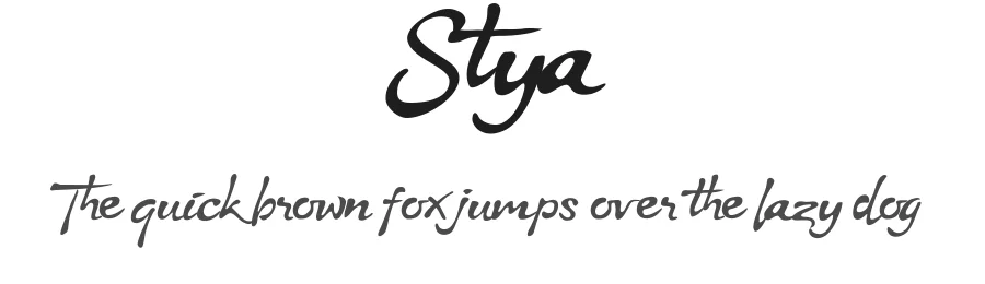 Stya by Khoe Roni β Script Handwritten Font