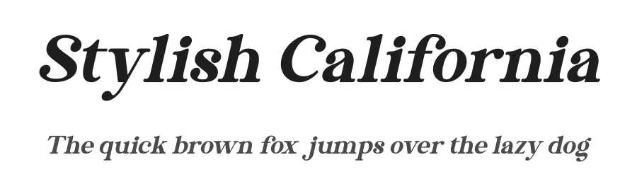 Stylish California