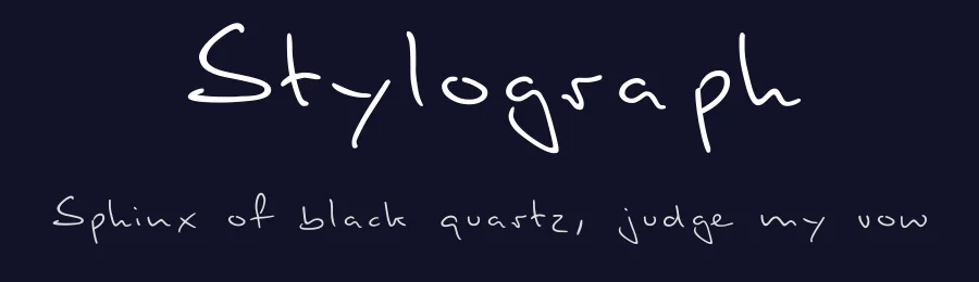 Stylograph by ParaGraph Intl. — Script Handwritten Font — thumbnail 2