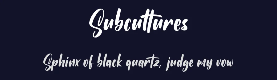 Subcultures by Maulana Creative — Script Handwritten Font — thumbnail 2