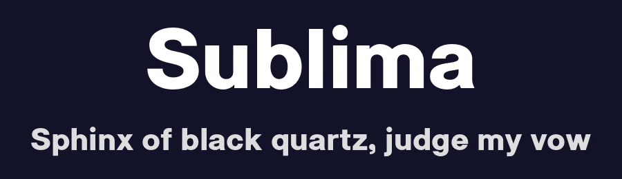 Sublima by Punchform — Sans Serif Font — thumbnail 2