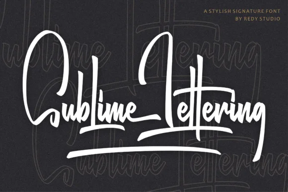 Sublime Lettering Font by RedyStudio — Script Handwritten Font